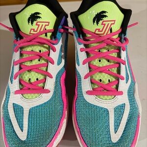 Jordan Basketball Shoes - Blue, Pink, Green, White